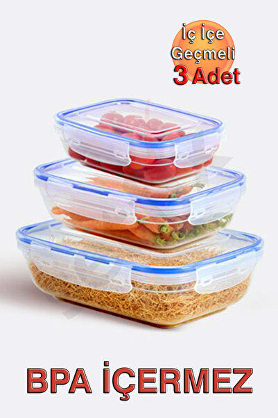 Dünya Plastik Lock&Fresh Rectangular Storage Container with Seal (565, 975, 1...