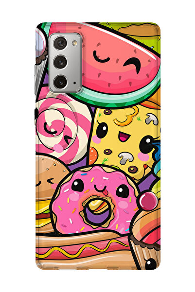 lelia حافظة هاتف شفافة مطبوعة متوافقة مع هاتف سامسونج جالاكسي نوت 20 |   مجمو...