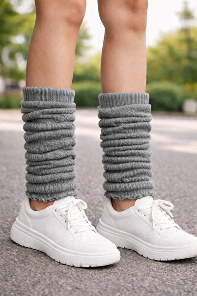 URART Women's Below-Knee Soft Warm Textured Leggings Socks