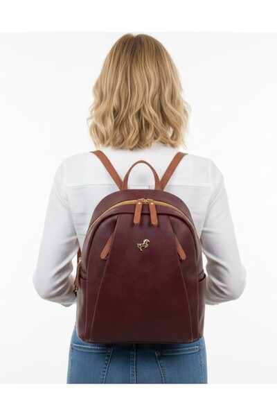 Çanta Trend Miami Polo Club Leather Look Women's Backpack