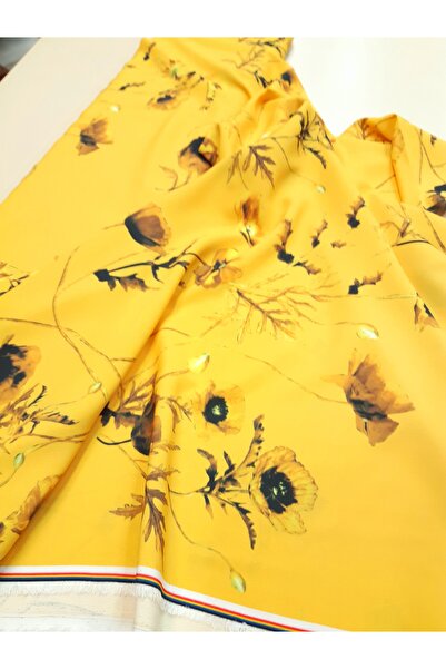 Safir Kumaş Elbiselik Gömleklik İnce Efil Efil Kırışmayan Krep Kumaş 2.5 Metre