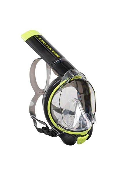 Mares Маска за шнорхелинг за цялото лице AQ - SEA VU DRY Дим, Лайм, L-XL