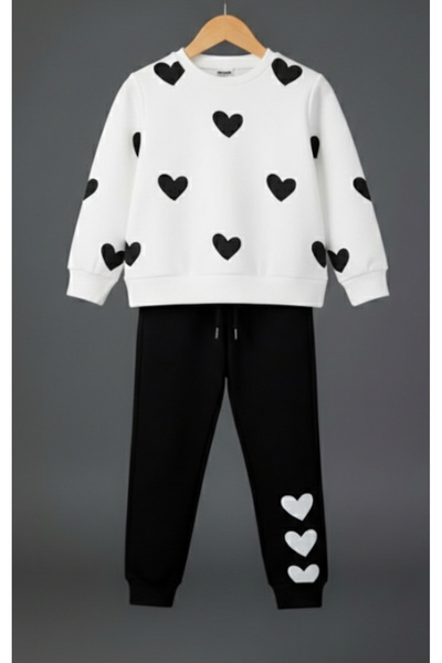 MİLANO KİDS Girl's Top and Bottom Set Cotton