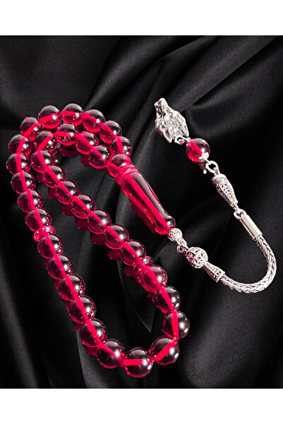 Erbab i Kehribar Certified Caribbean Amber Prayer Beads - Silver Tassel Design