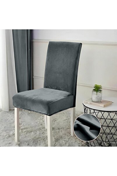 trendyhome Set 4 Huse Scaun Catifea, Elastice, Potrivire Universală