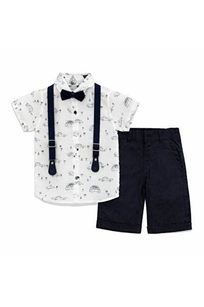 Mamboo Set for boys 3-6 years, consisting of 3 pieces: shirt, bow tie and sho...