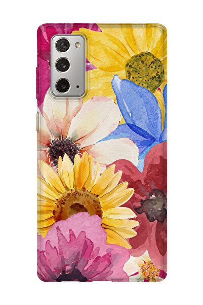 lelia حافظة هاتف شفافة مطبوعة متوافقة مع هاتف سامسونج جالاكسي نوت 20 |   مجمو...