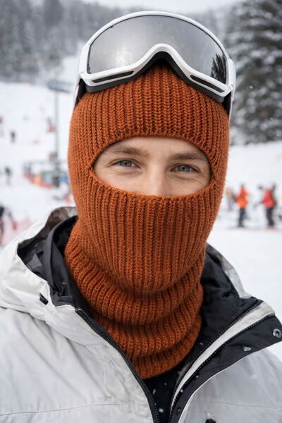 FELLMENS Tile Knitwear Knitted Balaclava Men's Beanie Balaclava