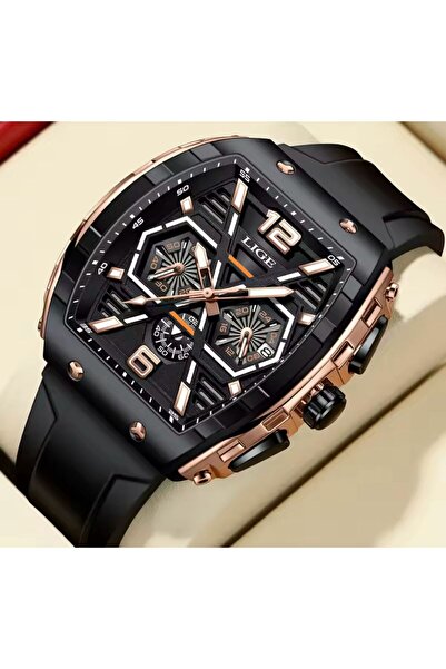 GÜMRÜK MARKET LİGE FOXBOX ERKEK DİKDÖRTGEN KRONOGRAK ERKEK KOL SAATİ SU GEÇİRMEZ