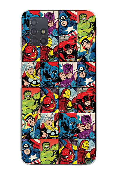 moonset Samsung Galaxy A71 Uyumlu Baskılı Yumuşak Silikon Şeffaf Telefon Kılıfı