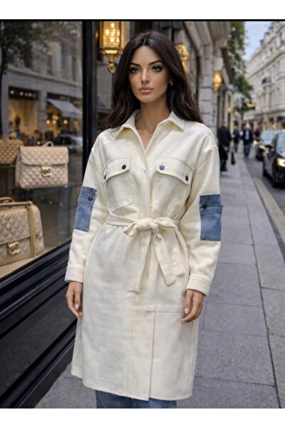 İtal Angora peluş ceket (HIRKA)cep kot detayli