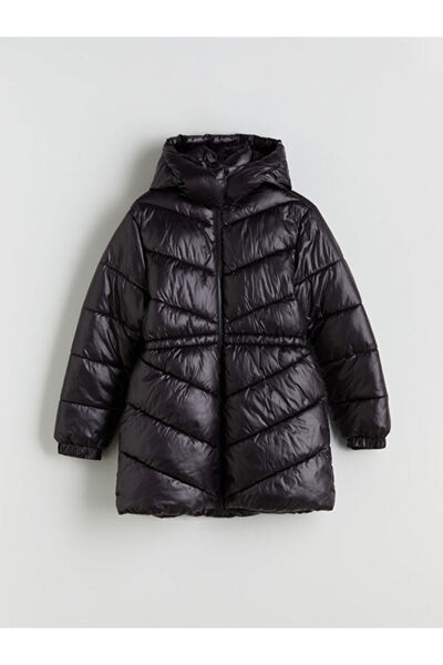 LC Waikiki Quality Parts Hooded Girls' Long Puffer Coat from Çelebi Store