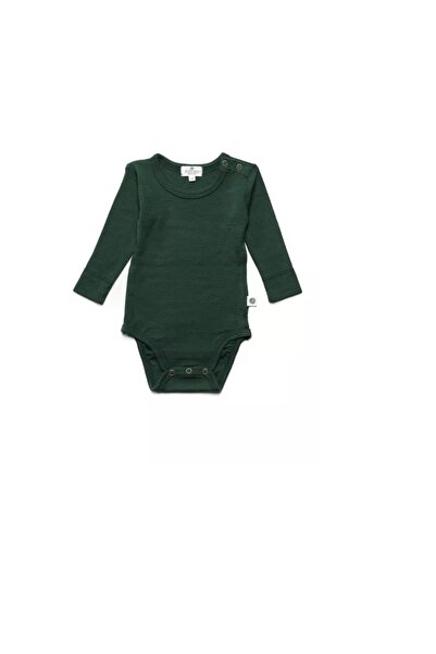 Lille Barn Long-sleeved wool romper - Merino wool - Mountain View