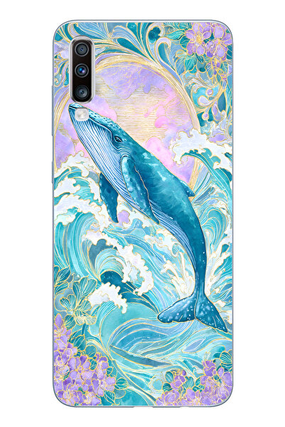 moonset Samsung Galaxy A30S/A50/A50S Uyumlu Baskılı Yumuşak Silikon Şeffaf Te...