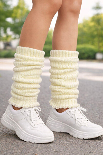 URART Women's Below-Knee Soft Warm Textured Leggings Socks