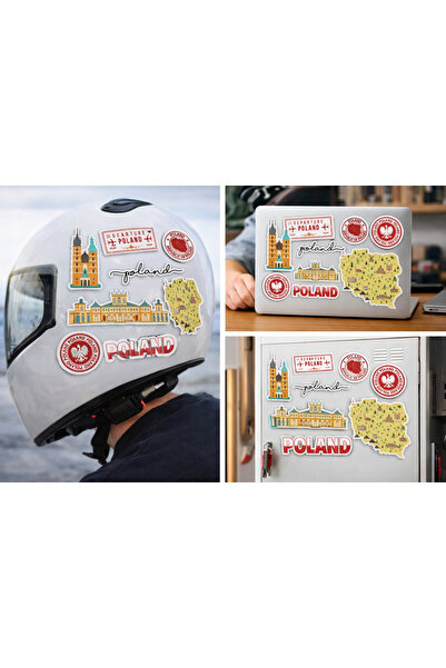 Limitless Design Poland Sticker Set |   Poland Themed Laptop, Luggage, and Ph...