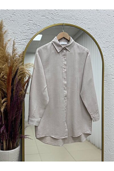 BENAHOLL Sima Short Front Long Back Shirt-Ma3011 Stone