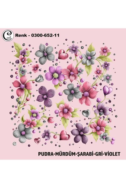 Cenk Desenli Oyalık Yazma - 0300-652