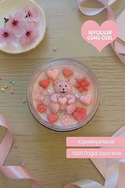 Luminolier Sevgililer Günü Özel Ayıcık Tasarımlı El Yapımı Kokulu Soya Mum – ...