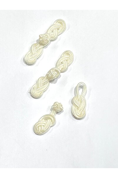 karantuhafiye زر ياباني محبوك - حجم صغير |   أبيض مائل للصفرة |   مجموعة من 3...