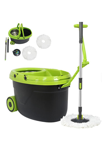 PAACHU 360° Flat Spin Mop with Bucket – Durable Design, Adjustable Handle, Mi...