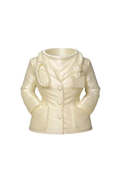 CESTOPİENO Γυναικεία ιατρική ποδιά με λευκή θήκη για στυλό