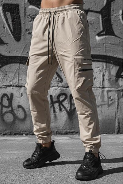 Oksit Luigi Slim Fit Court Parasut Cargo Pocket Відкритий чоловічий купальник...