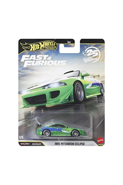 HOT WHEELS Premium Series 25.yıl Özel Fast & Furious 1995 Mıtsubıshı Eclıpse ...
