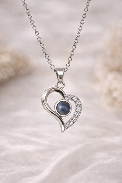 Z&T ACCESORIES Elegant Heart Figured Silver Color Women's Necklace