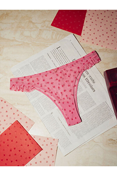 LC Waikiki Selections from Esvab Brazilian Panties with Heart Pattern