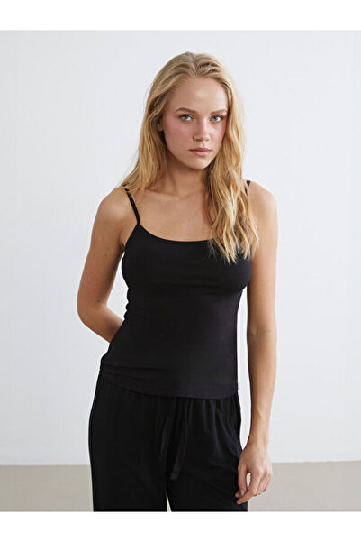 LC Waikiki Rmz Gi̇yi̇m Farkiyla U Roba Collar Rope Strap Women's Undershirt