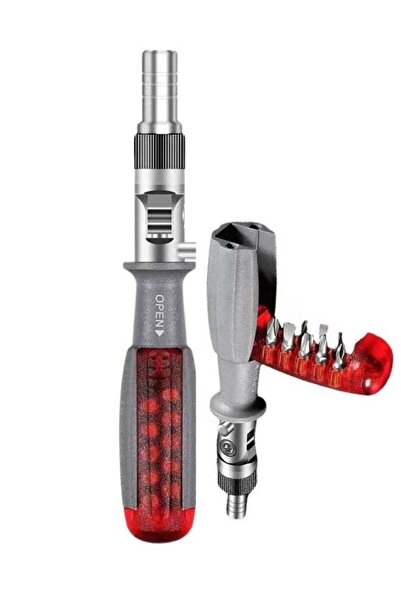 Generic 10-in-1 Ratchet Screwdriver Set with 180° Adjustable Head - Magnetic ...