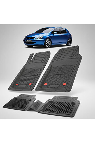 TEAMCAR Πατάκια αυτοκινήτου συμβατά με Peugeot 307 Hatchback 5 πόρτες 2001-20...