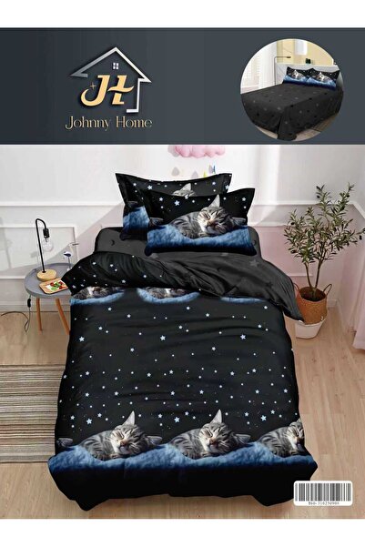 trendyhome Bed Linen 1 Person, 4 Pieces, Fine Cotton, No Elastic