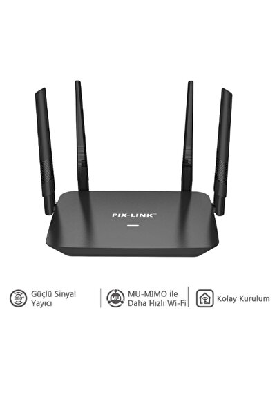 ERDİNEKS 4 Antenli 300 Mbps Wifi Router Sinyal Güçlendirici WPA3 Güvenlikli M...