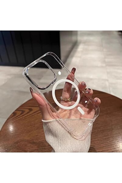 MustCase iPhone 16 Pro Uyumlu Şeffaf Kılıf Sararmaz Mika Magsafe Uyumlu Manye...