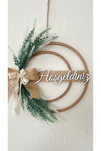 H2 Design Lavanta ahşap kapı süsü