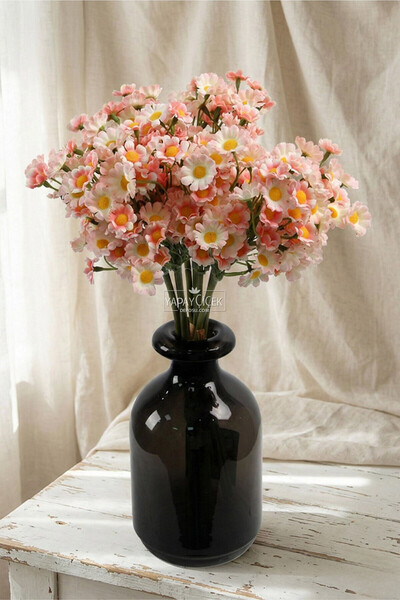 Yapay Çiçek Deposu Artificial 100 Flower Valley Daisy Bunch 35 Pink