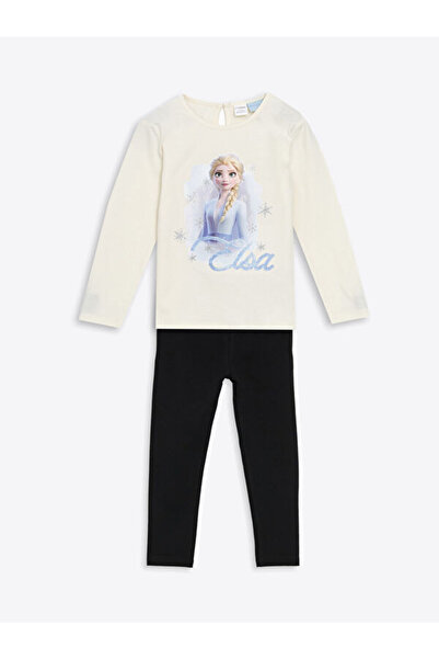 LC Waikiki Rmz Clothing Difference Snow Princess Printed Girls' Blouse and Le...
