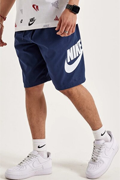 Nike Nk Clup Woven Men's Navy Blue Woven Sports Shorts