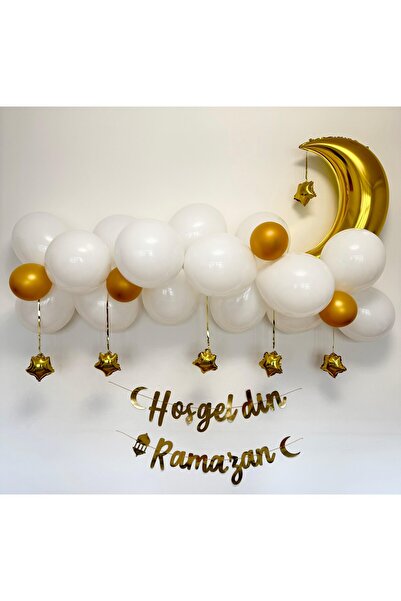 HUZUR RAMAZAN SÜSLEME SETİ 29 PARÇA (BALON,BALON ZİNCİRİ, FOLYO BALON,HOŞ GEL...