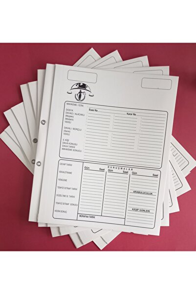 DEFTERSAN Hukuk Avukat Baro Dava İcra Adliye Mahkeme Dosyası Büro Ofis tipi 2...