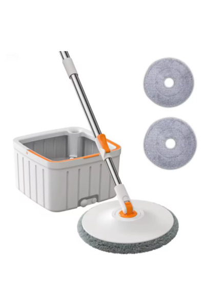 PAACHU 360° Flat Spin Mop with Bucket – Durable Design, Adjustable Handle, Mi...