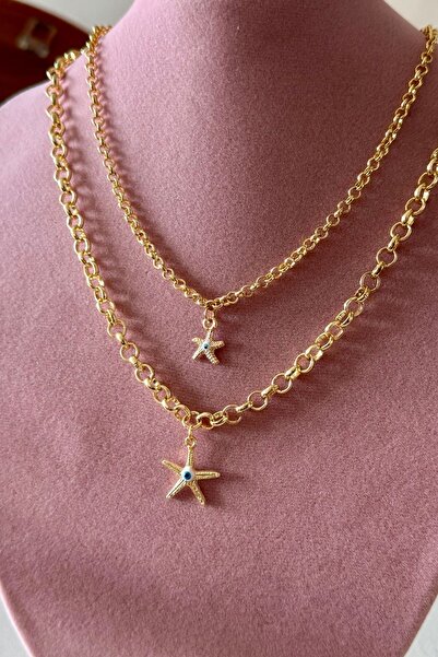 Trendy Butik Deniz Yıldızı Kolye Kombini