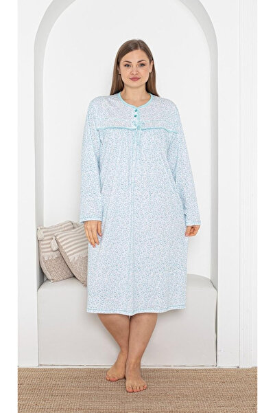embody Lady's Nightdress in Soft Cotton, Long Sleeves, 400 g/m2