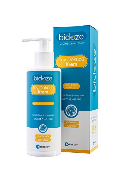 Bidoze Tüy Dökücü Krem 100 Ml | Aloe Vera ve Hindistan Cevizi Yağlı Pürüzsüzlük/ TrendXhome