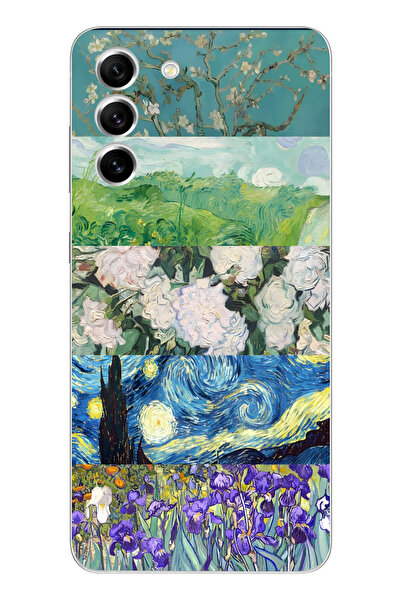 moonset Samsung Galaxy S22 Uyumlu Baskılı Yumuşak Silikon Şeffaf Telefon Kılıfı