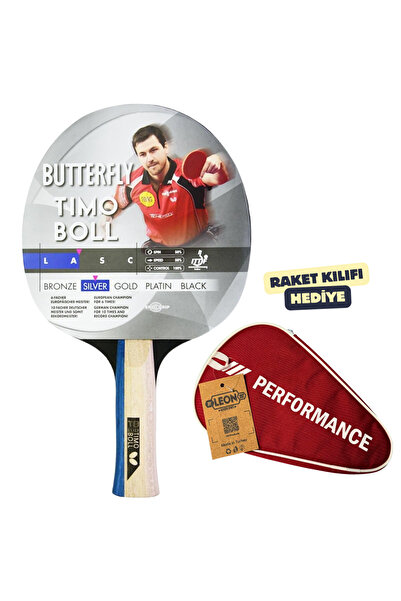 BUTTERFLY مضرب تنس الطاولة تيمو بول الفضي معتمد من الاتحاد الدولي لتنس الطاول...