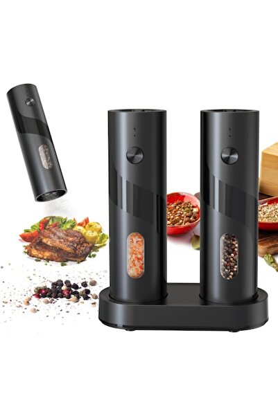 KETYA KETYA® Electric Salt and Pepper Grinder Set, 2 Pieces, Rechargeable wit...