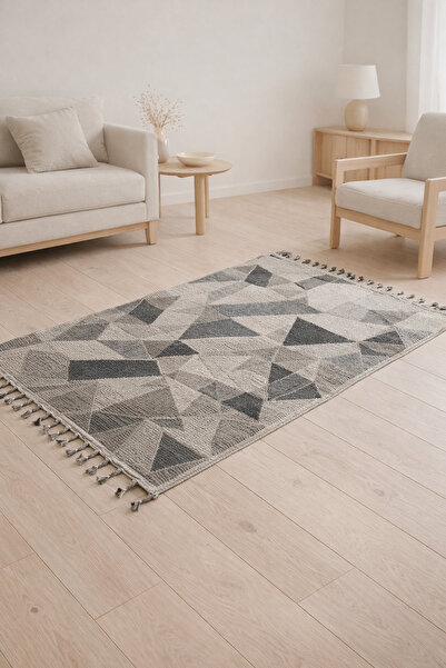 turgut Oslo Serisi Dokuma Yolluk Halı İskandinav Tarzı Pamuk Tabanlı Koridor ...